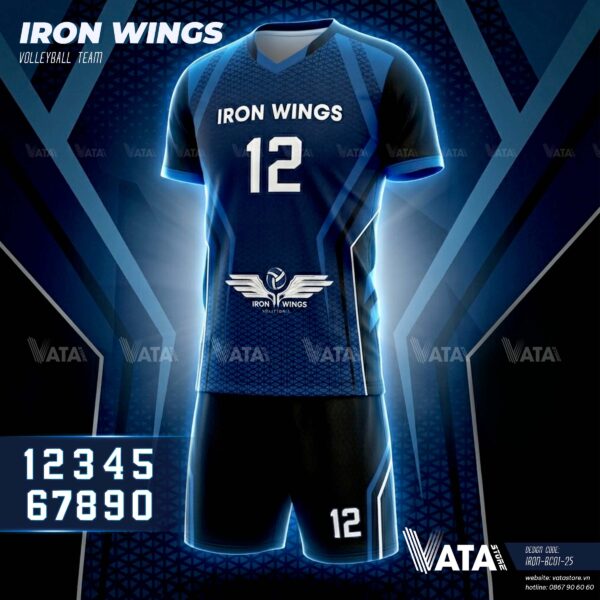 Mẫu đồ bóng chuyền nam Iron Wings (Iron- BC01-25)