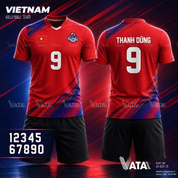 Mẫu đồ bóng chuyền nam VN (VN-BC01-26)