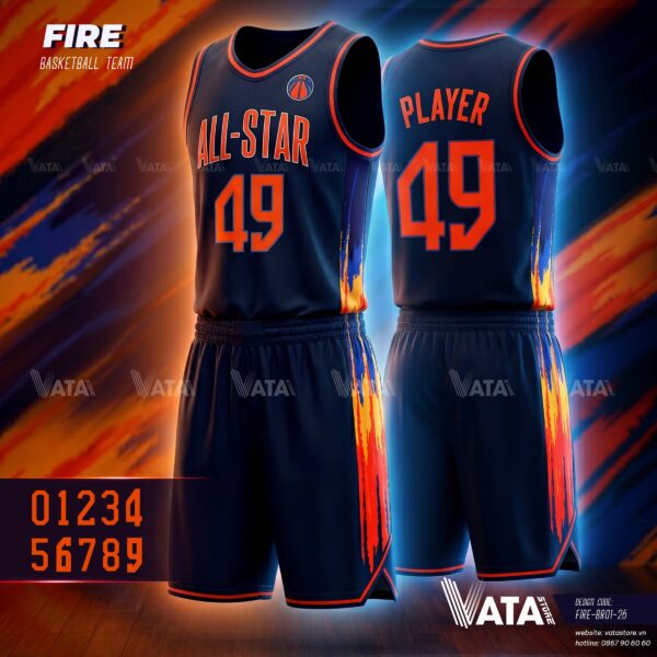 Mẫu đồ bóng rổ nam FIRE (FIRE-BR01-26)